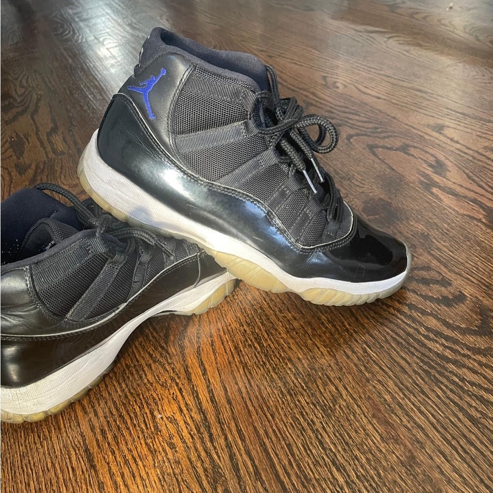 Jordan Black and Blue Sneakers